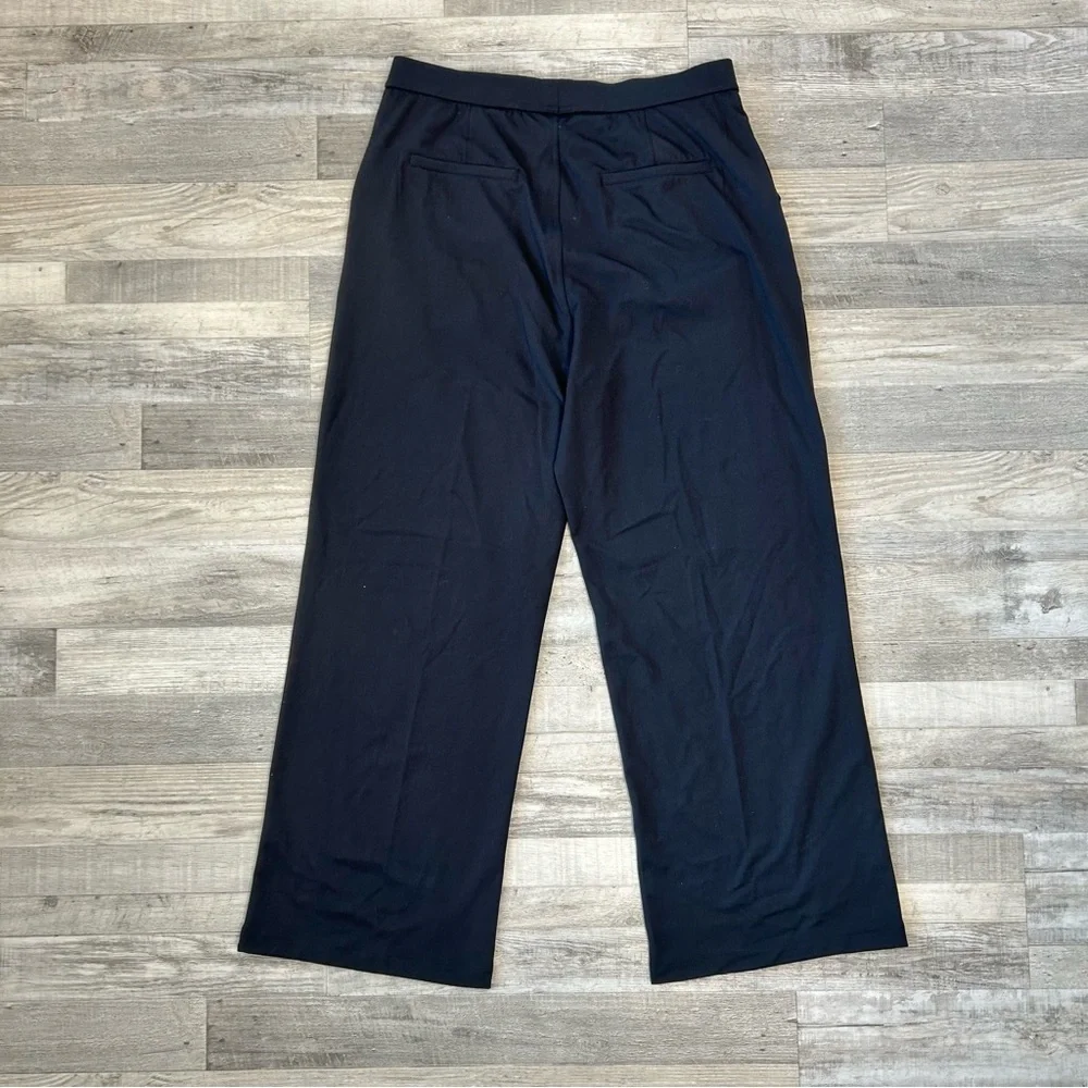 Halara Black Wide Leg Pull On Pants Women's Size XL Tall Stretch O29